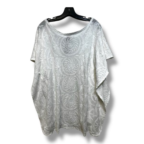 Top Short Sleeve By Chicos O In White, Size: s m Supply