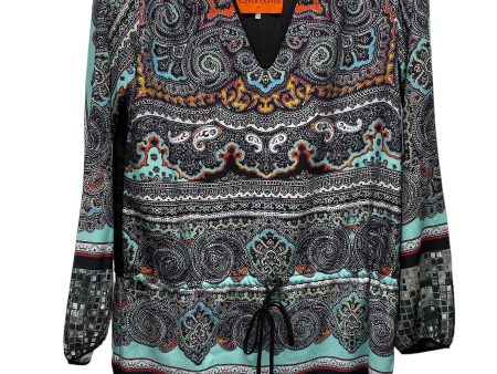 Multi-colored Tunic Long Sleeve Cmc, Size Xs Hot on Sale