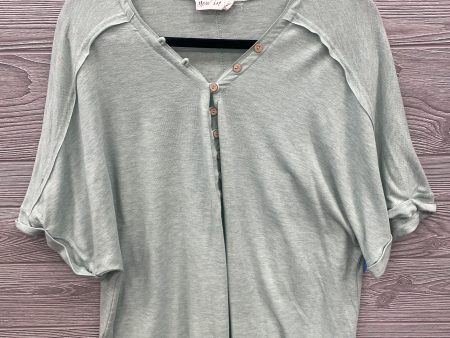 Top Short Sleeve By Clothes Mentor In Green, Size: 1x For Cheap