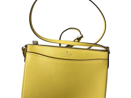 Crossbody Designer By Kate Spade In Yellow, Size:Medium on Sale