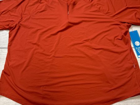 Athletic Top Short Sleeve By Athleta In Orange, Size: 3x For Sale