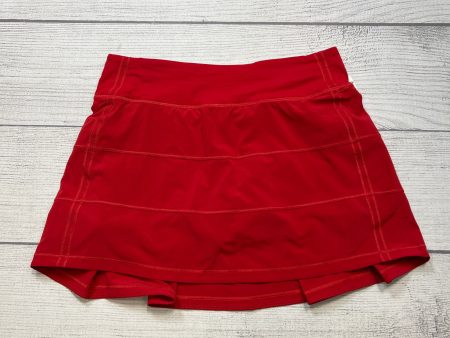 Athletic Skirt By Lululemon In Red, Size: 4 Online now