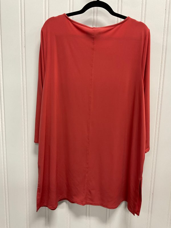 Top 3 4 Sleeve By Alfani In Coral, Size: Xl on Sale