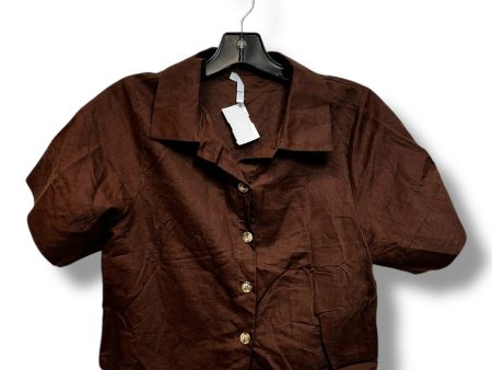 Top Short Sleeve By Peppermayo In Brown, Size: 2 Online now