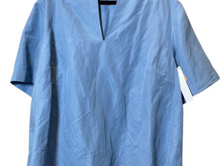 Top Short Sleeve By Lafayette 148 In Blue, Size: 2x Hot on Sale