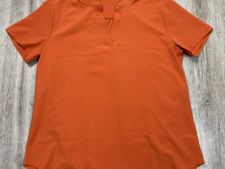 Top Short Sleeve By Amazon In Orange, Size: M Online Sale