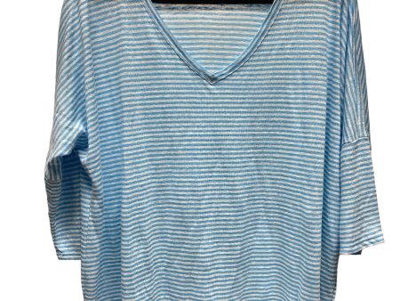 Top 3 4 Sleeve By Chicos In Striped Pattern, Size: M Sale