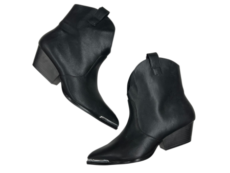 Boots Ankle Heels By Universal Thread In Black, Size: 9.5 Online