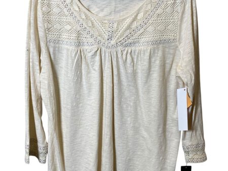 Top Long Sleeve By Style And Company In Beige, Size: Xl Discount