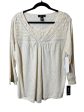 Top Long Sleeve By Style And Company In Beige, Size: Xl Discount