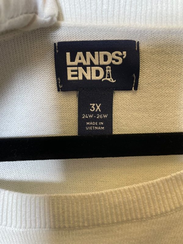 Top Short Sleeve By Lands End In White, Size: 3x Hot on Sale