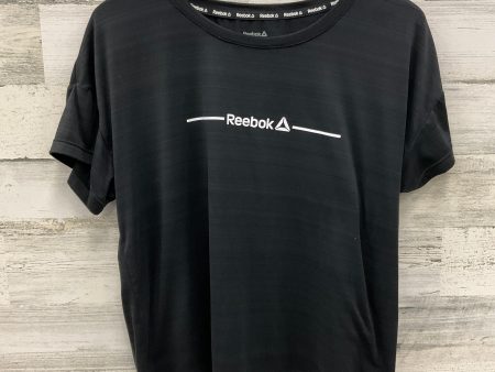 Top Short Sleeve By Reebok In Black, Size: L Online Sale