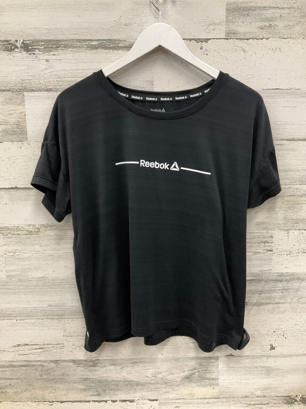 Top Short Sleeve By Reebok In Black, Size: L Online Sale