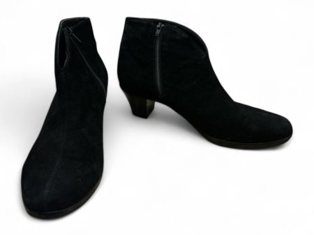 Boots Ankle Heels By Munro In Black, Size: 9 For Sale