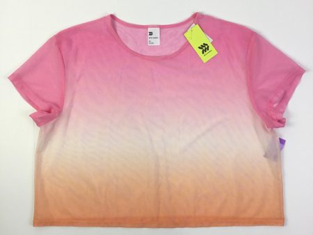 Athletic Top Short Sleeve By All In Motion In Orange & Pink, Size: Xxl Hot on Sale