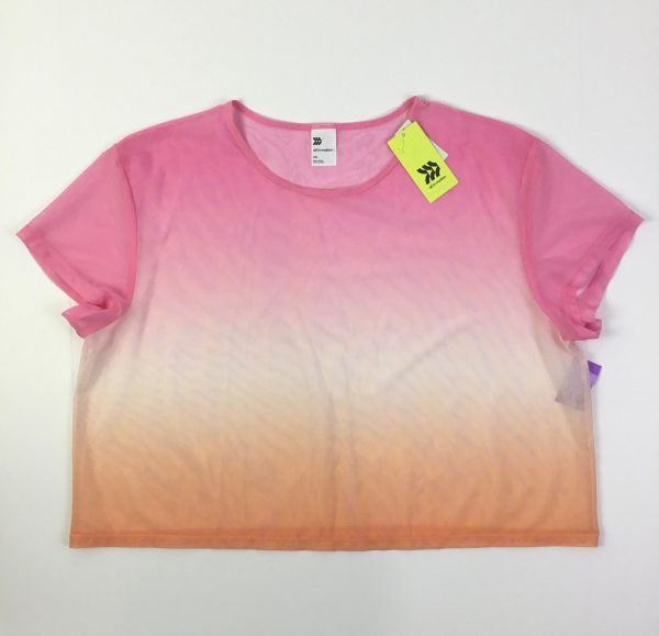 Athletic Top Short Sleeve By All In Motion In Orange & Pink, Size: Xxl Hot on Sale