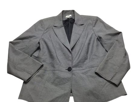 Blazer By Cato In Black & White, Size: 18 Online Hot Sale