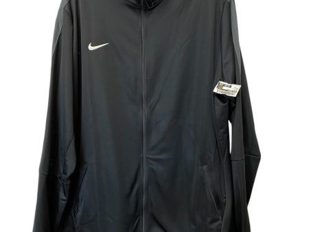 Athletic Jacket By Nike Apparel In Black, Size: 3x Discount