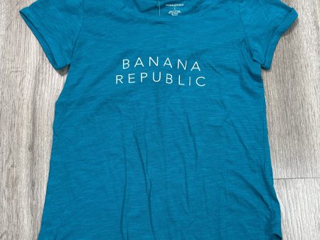 Top Short Sleeve By Banana Republic In Aqua, Size: S Cheap