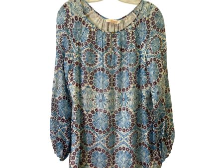 Top Ls Designer By Tory Burch In Blue, Size:M Cheap