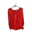 Top Long Sleeve By Zac And Rachel In Red, Size: M Sale