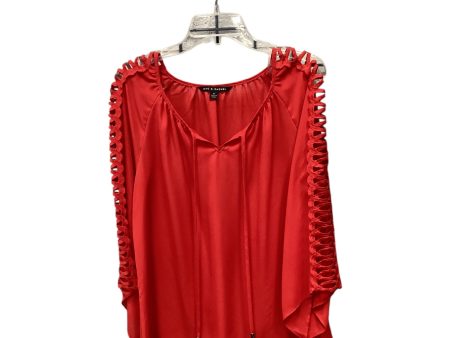 Top Long Sleeve By Zac And Rachel In Red, Size: M Sale