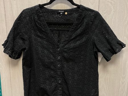 Top Short Sleeve By Madewell In Black, Size: Xs Cheap