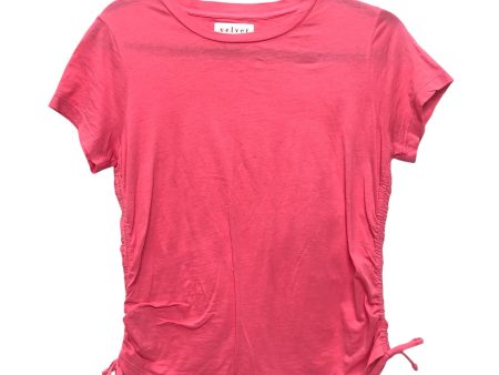 Top Ss Basic By Velvet By Graham & Spencer In Pink, Size:M For Cheap