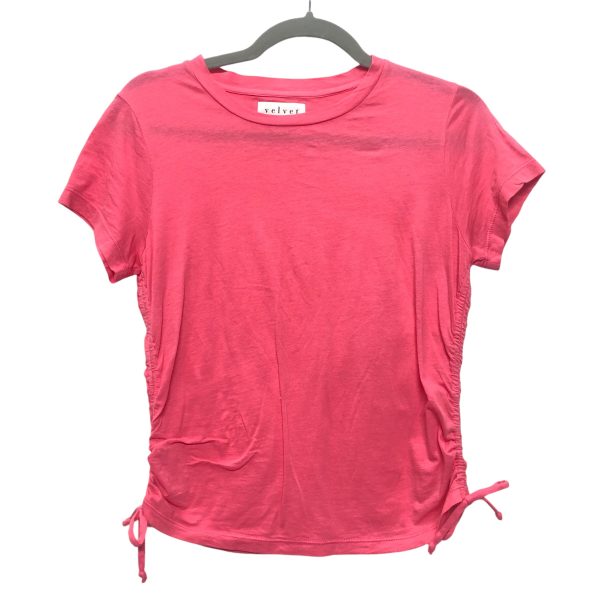 Top Ss Basic By Velvet By Graham & Spencer In Pink, Size:M For Cheap