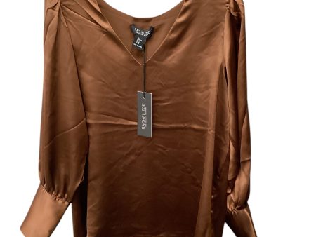 Top Long Sleeve By Rachel Zoe In Bronze, Size: M Online Sale