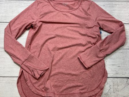 Athletic Top Long Sleeve Collar By Athleta In Pink, Size: M Online Hot Sale