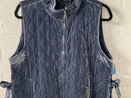 Vest Puffer & Quilted By Banana Republic In Blue, Size: L For Cheap