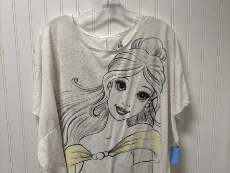 Top Short Sleeve By Disney Store In White, Size: M Discount