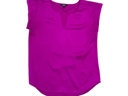 Top Sleeveless By Express In Purple, Size: L Cheap