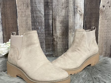 Boots Ankle Heels By Universal Thread In Taupe, Size: 8.5 Online Hot Sale