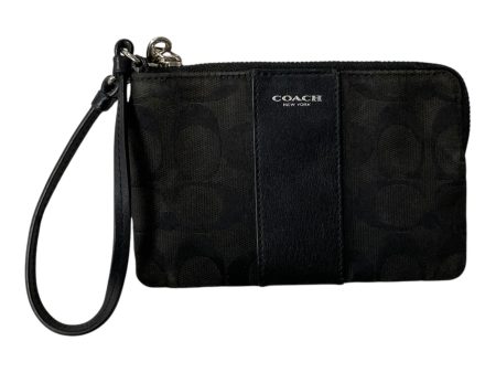 Wristlet Designer By Coach In Black, Size:Small on Sale