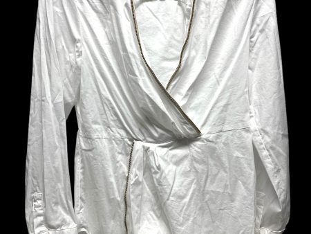 Top Long Sleeve By Venus In White, Size: 8 Online