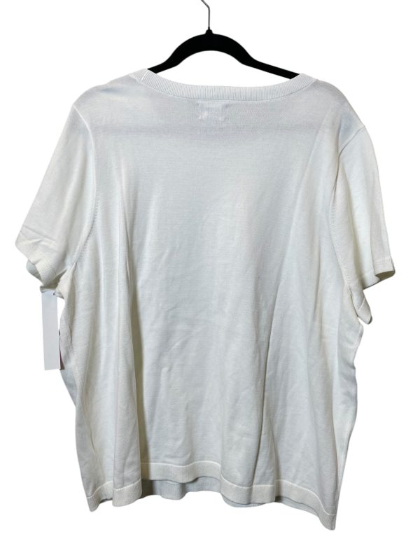 Top Short Sleeve By Lands End In White, Size: 3x Hot on Sale