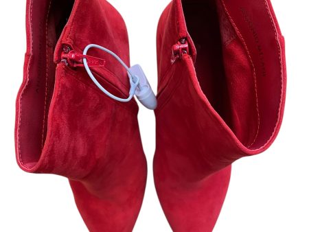 Boots Ankle Heels By Antonio Melani In Red, Size: 9 For Cheap