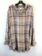 Top Long Sleeve By Style And Company In Plaid Pattern, Size: 3x Sale