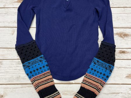 Top Long Sleeve By We The Free In Blue, Size: S For Discount