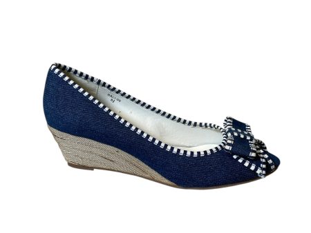 Shoes Heels Block By Clothes Mentor In Blue, Size: 8.5 on Sale