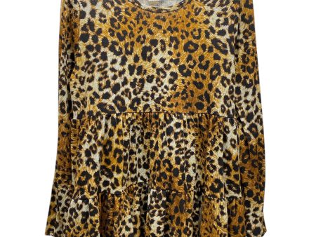 Tunic Long Sleeve By Vocal In Animal Print, Size: Xl Fashion