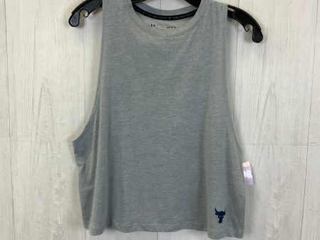 Athletic Tank Top By Adidas In Grey, Size: M Online now