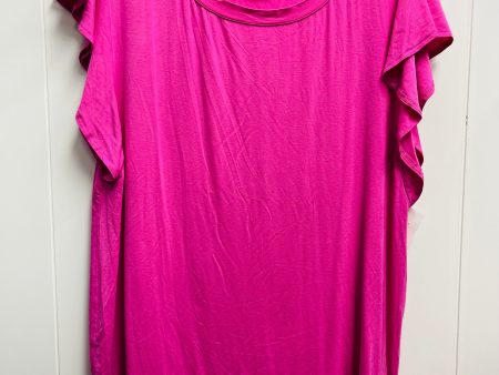 Top Short Sleeve By Soma In Pink, Size: Xl Fashion