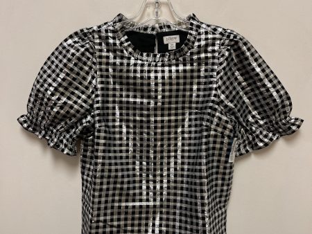 Top Short Sleeve By J. Crew In Silver, Size: Xs For Cheap