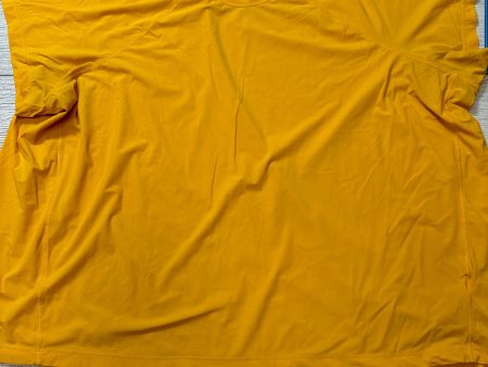 Athletic Top Short Sleeve By Athleta In Yellow, Size: 3x Online now