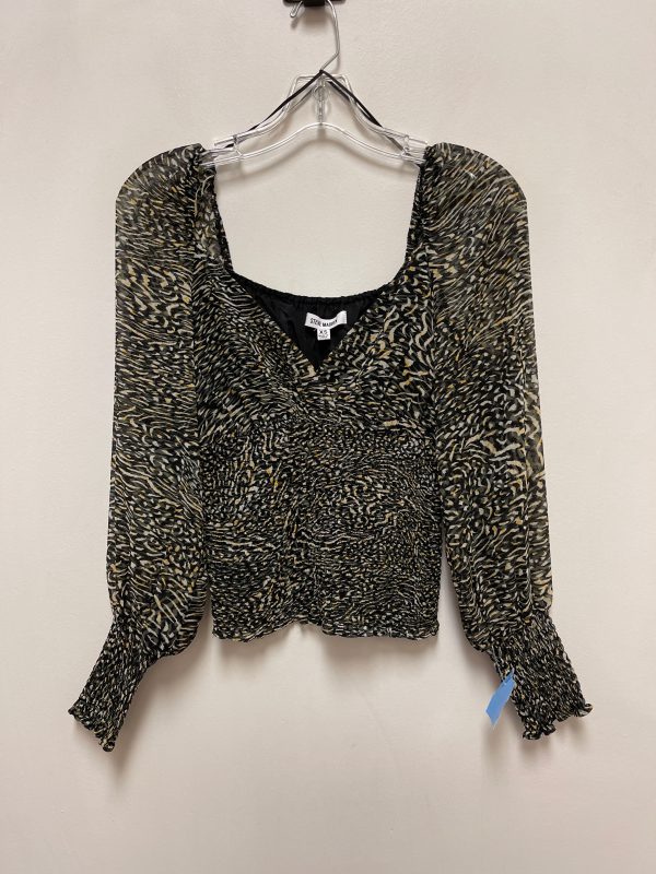 Top Long Sleeve By Steve Madden In Black, Size: Xs Online Hot Sale