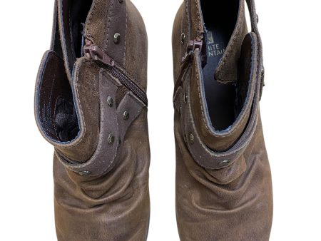 Boots Ankle Flats By White Mountain In Brown, Size: 8.5 For Sale