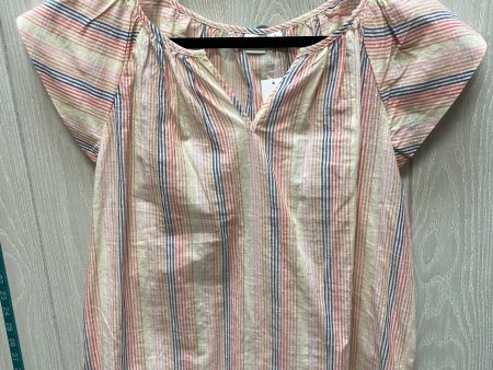 Top Short Sleeve By Gap In Striped Pattern, Size: S Sale